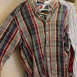 Colorful Oversized Tommy Hilfiger Vintage Flannel